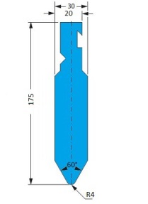 GeWa Abkantwerkzeug Bystronic-Line GWP-BRFA23-60°-R4-H175