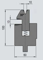 Zudrückmatrize GWD-W002/V10-30°-R1
